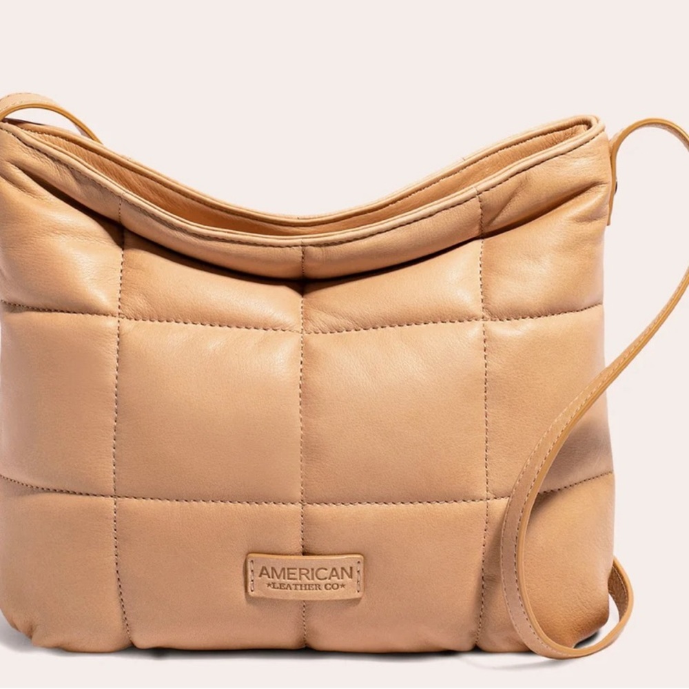American Leather Company Stella Quilted Crossbody.